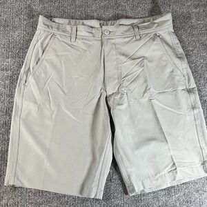 FootJoy Shorts Mens 34 Gray Golf Performance Lightweight Stretch Polyester Blend